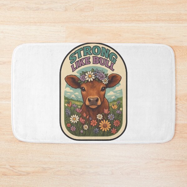 Item preview, Strong Like Bull – Floral Crown Edition designed and sold by Aryabek.