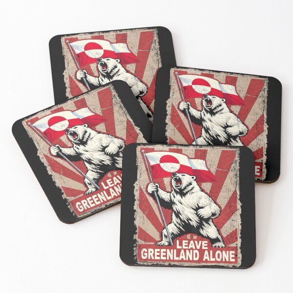 Item preview, LEAVE GREENLAND ALONE designed and sold by PrettyInk.