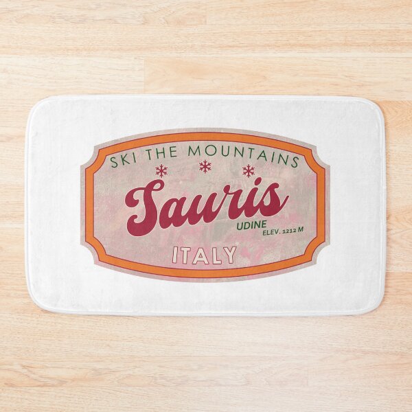 Item preview, Sauris, Italy, Udine, Ski, textured skiing badge designed and sold by Wanderful-roads.