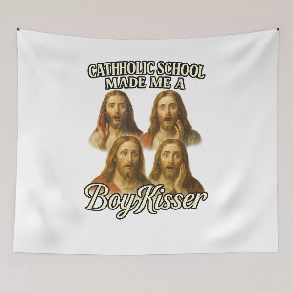Item preview, Catholic School Made Me a Boy Kisser designed and sold by Aryabek.
