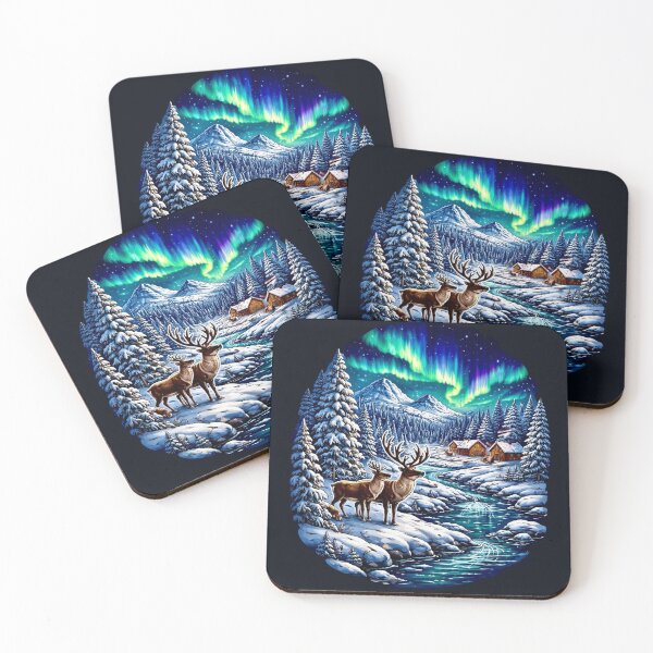 Item preview, Lapland Winter Aurora designed and sold by Myra365Art.