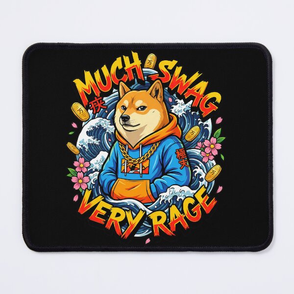 Item preview, Hip Hop Shiba Inu Gold Chain Waves designed and sold by Tong4130.