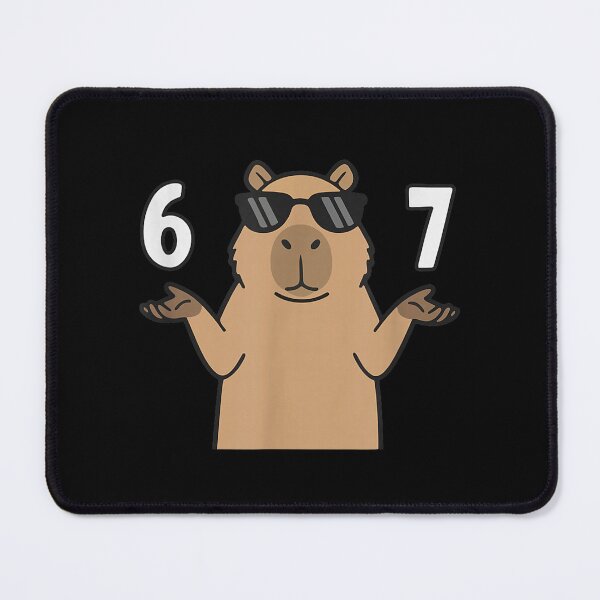 Item preview, 67 Meme Capybara Shirt 6 7 Hand Gesture Kids Slang Six Seven Art for Men Women Kids , Capybara Gift Lover designed and sold by DZIRI NAJAT.