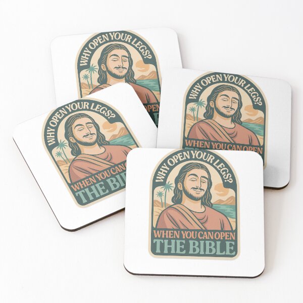 Item preview, Why Open Your Legs When You Can Open the Bible – Religious Double Meaning Humor designed and sold by Aryabek.