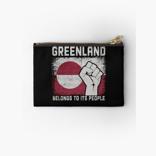 Item preview, Greenland Belongs To Its People – Distressed Flag Statement Graphic designed and sold by PrettyInk.