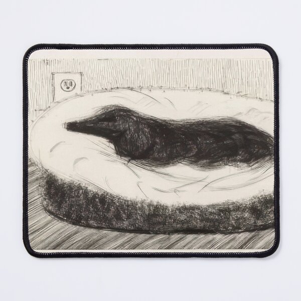 Item preview, Dog Etching No. 5 By David Hockney designed and sold by Tommypaitersy.