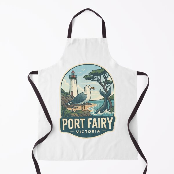 Item preview, Port Fairy Victoria with Lighthouse and Whale Tail designed and sold by Aryabek.