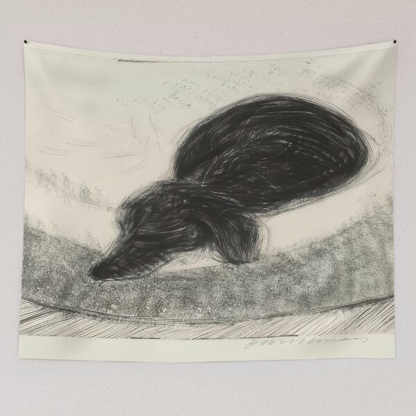 Item preview, Dog Etching No. 8  By David Hockney designed and sold by Tommypaitersy.