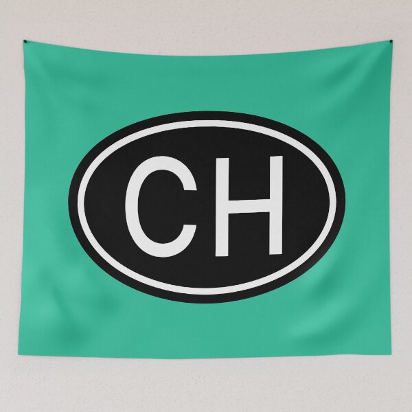 Item preview, CH Initials Monogram Oval White Letters designed and sold by Jeallan Designs.