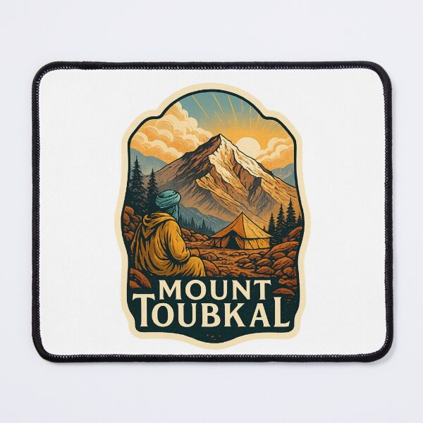 Item preview, Mount Toubkal Morocco with Tent and Sunrise designed and sold by Aryabek.