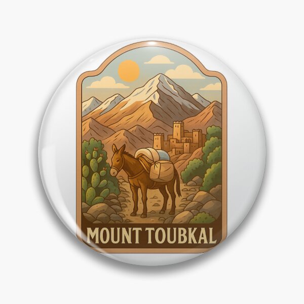 Item preview, Mount Toubkal Morocco with Donkey and Mountain Trail designed and sold by Aryabek.