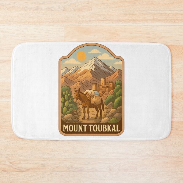 Item preview, Mount Toubkal Morocco with Donkey and Mountain Trail designed and sold by Aryabek.