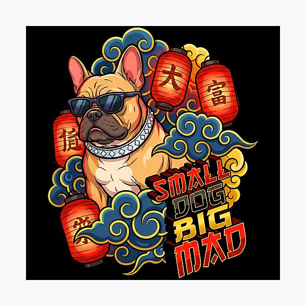Item preview, Gangster French Bulldog Clouds Lanterns Streetwear   designed and sold by Tong4130.
