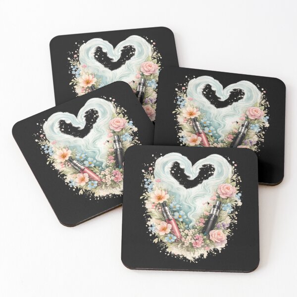 Item preview, Vape Bloom Heart – Floral Vapor Watercolor Art designed and sold by House of Taste Vape Designs.