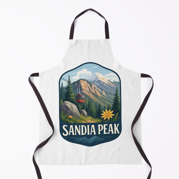 Item preview, Sandia Peak New Mexico with Tramway and Wildflowers designed and sold by Aryabek.