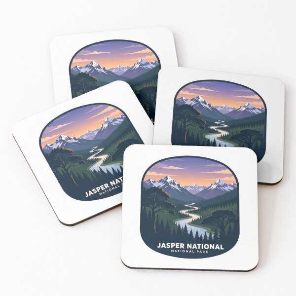 Item preview, Jasper National Park Rugged Stone Valley Walk Beneath Towering Summits designed and sold by Simsimah26Parks.
