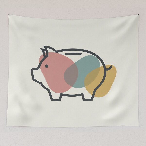 Item preview, Piggy Bank Savings Minimalist designed and sold by Glitchart66.