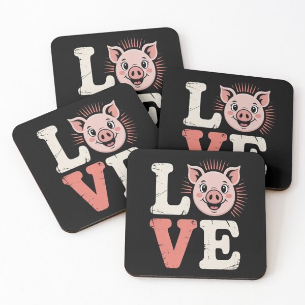 Item preview, Love Pig Cute Hog Farmer Swine Farm Animal designed and sold by brinbotty.
