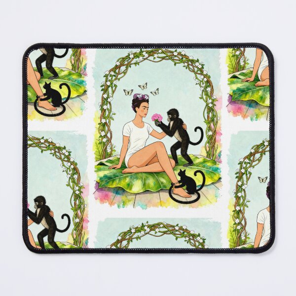 Item preview, Frida Kahlo’s monkey illustration  designed and sold by Arte Cartoon From TagTeam Group.