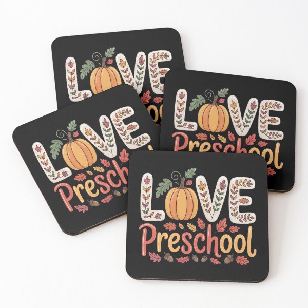 Item preview, Love Preschool Happy Fall Thanksgiving Teacher designed and sold by brinbotty.