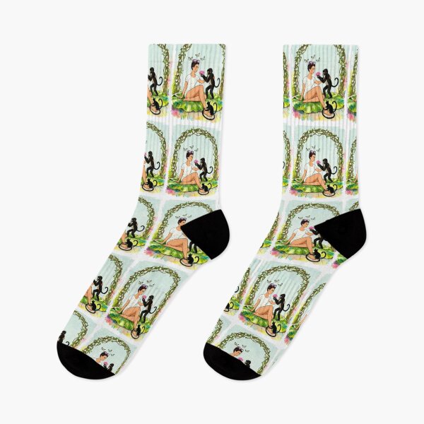 Item preview, Frida Kahlo’s monkey illustration  designed and sold by Arte Cartoon From TagTeam Group.