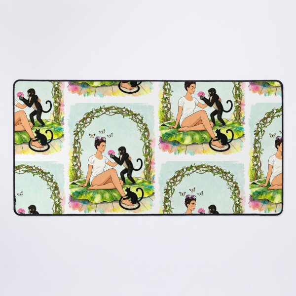 Item preview, Frida Kahlo’s monkey illustration  designed and sold by Arte Cartoon From TagTeam Group.