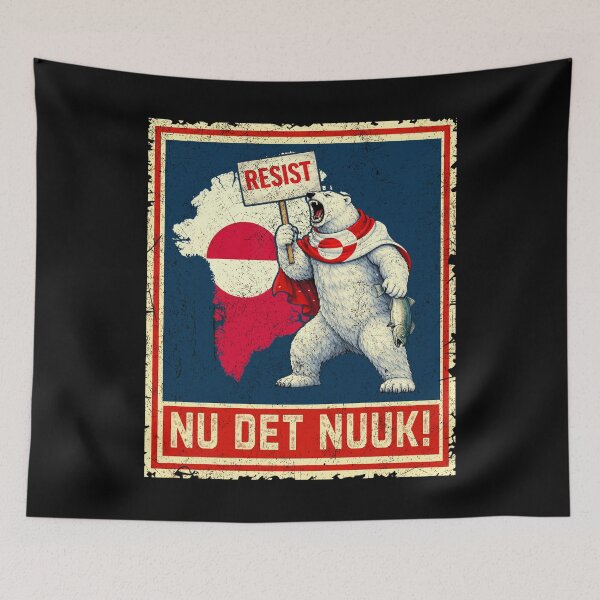 Item preview, Nu Det Nuuk Greenlanders I Stand with Greenland designed and sold by PrettyInk.