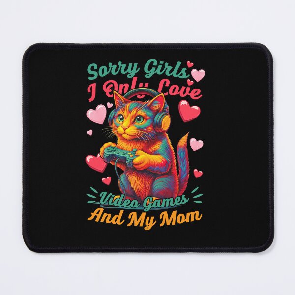 Item preview, Funny Gamer Cat Mom Valentine T-Shirt designed and sold by LashondaGreen89.