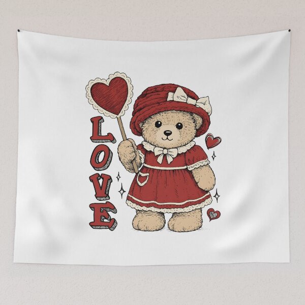 Item preview, Vintage Valentine Bear designed and sold by ChristinDresner.