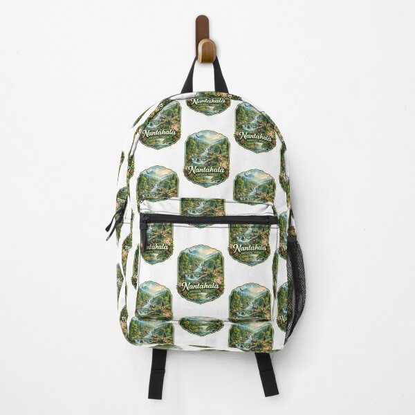 Item preview, Nantahala National Forest with River, Hiker, and Rafting – Western North Carolina designed and sold by StampMyPassport.