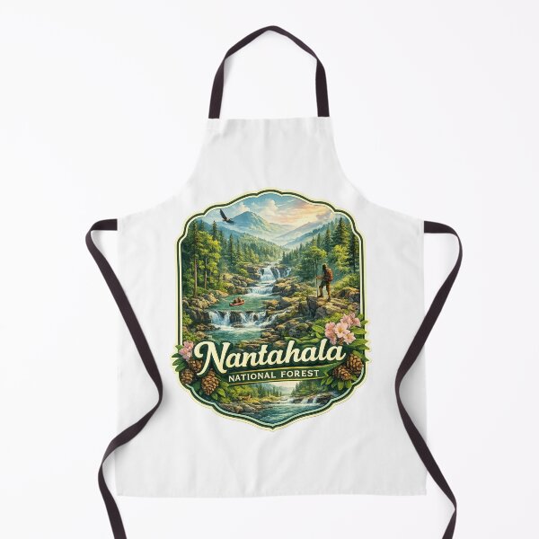 Item preview, Nantahala National Forest with River, Hiker, and Rafting – Western North Carolina designed and sold by StampMyPassport.