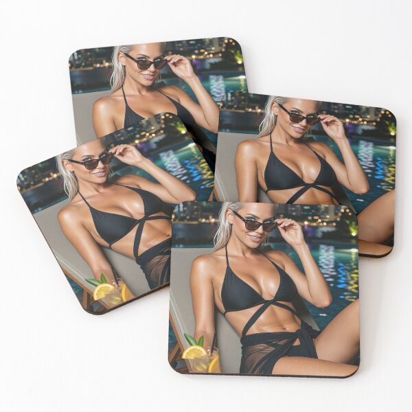 Item preview, Platinum Blonde Bikini Nighttime City Justice designed and sold by CathryneDelamort.