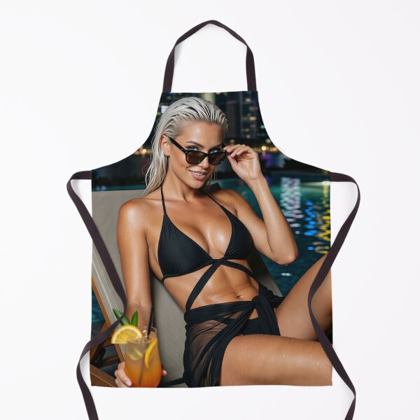 Item preview, Platinum Blonde Bikini Nighttime City Justice designed and sold by CathryneDelamort.