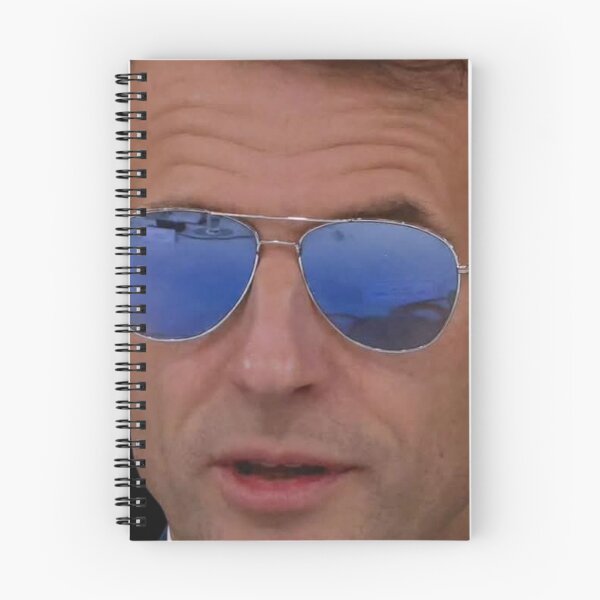 Item preview, Even Emmanuel Macron wearing sunglasses designed and sold by Crealice.