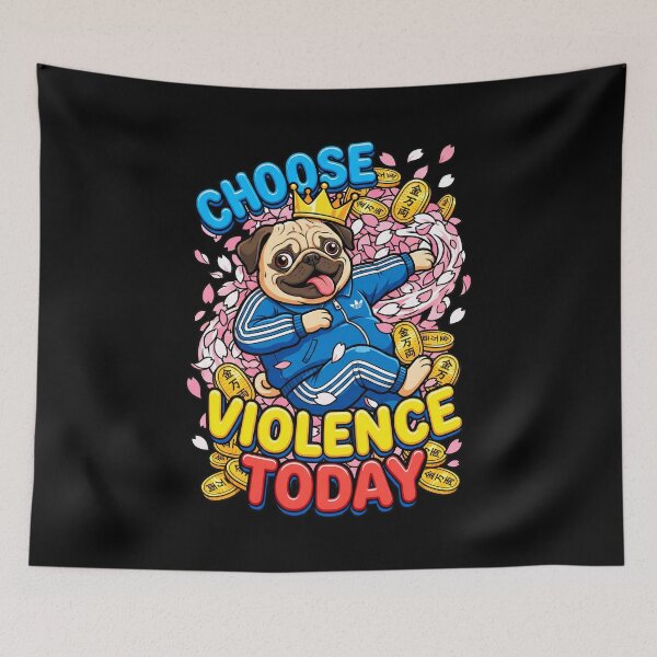 Item preview, Cool Pug Thug Life Sakura Coins  designed and sold by Tong4130.