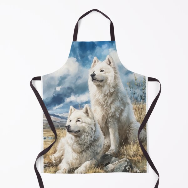 Item preview, Two Samoyed dogs designed and sold by PetsArt.