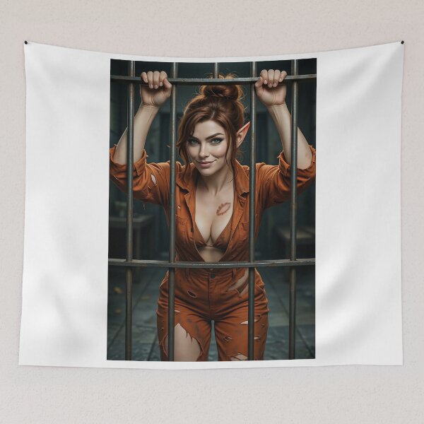 Item preview, Fortana Valentina seeking justice behind bars designed and sold by CathryneDelamort.