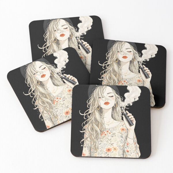Item preview, Fashion Vape Muse – Modern Line Art Vape Illustration designed and sold by House of Taste Vape Designs.