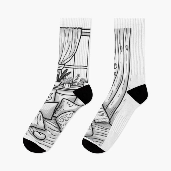 Item preview, Part 7 Cozy Hearts Coloring Page – Relaxing Black and White Line Art designed and sold by Kookyclan.
