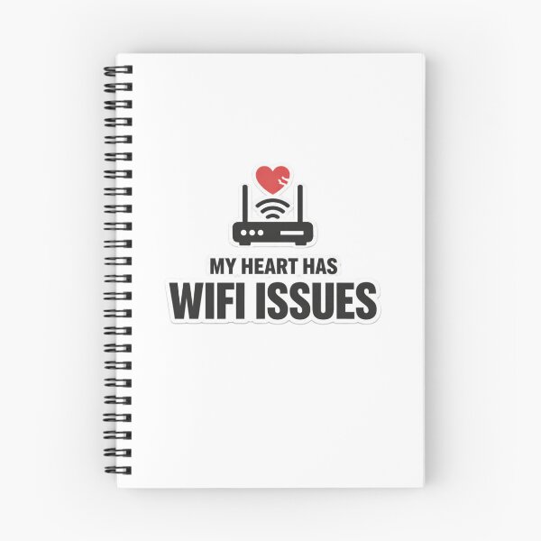 Item preview, My Heart Has WiFi Issues Funny Love Tech Pun Valentine Design designed and sold by Lumiart1408.