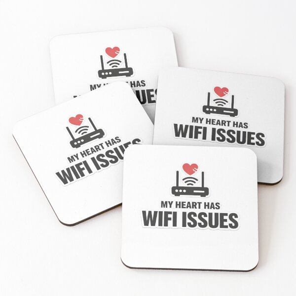 Item preview, My Heart Has WiFi Issues Funny Love Tech Pun Valentine Design designed and sold by Lumiart1408.