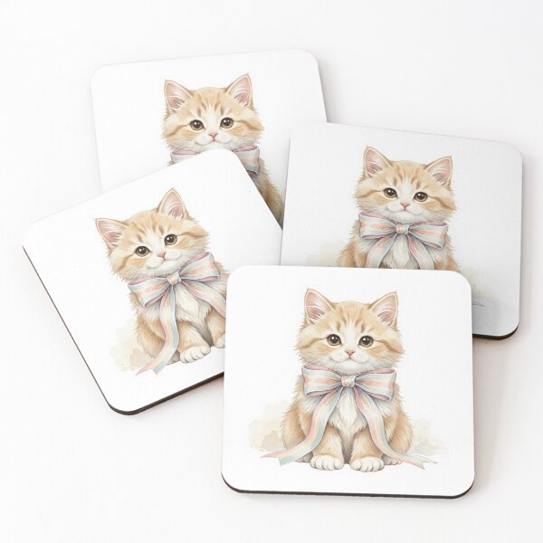 Item preview, Vintage Cat With Bow  designed and sold by snehminshi.