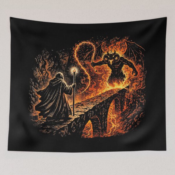 Item preview, You Shall Not Pass Wizard Quote designed and sold by Retr0Tshirts.