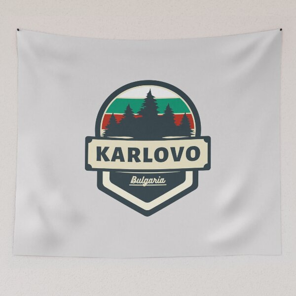 Item preview, Karlovo Bulgaria | Retro Vintage Travel Badge designed and sold by World Designs.
