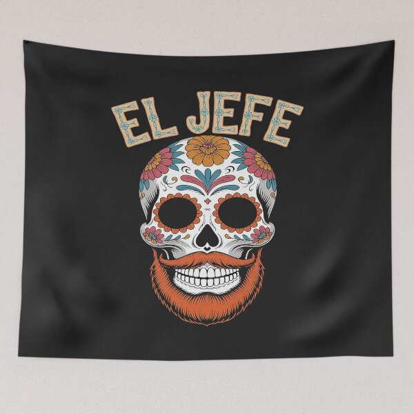 Item preview, El Jefe Skull Mexican Boss Spanish Dia De Los Muertos designed and sold by lamsaoniutoi.