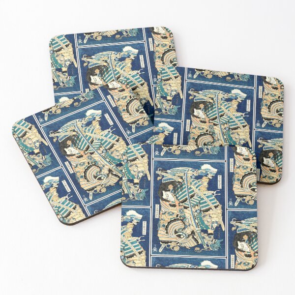 Item preview, Hokusai Samurai Battle Scene designed and sold by mad-bull.