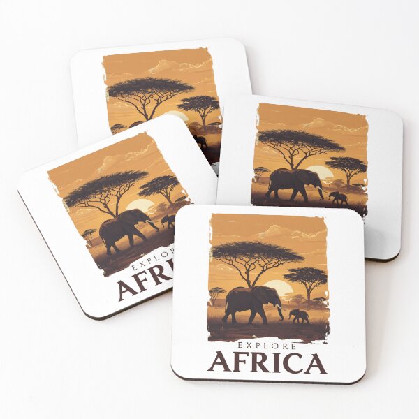 Item preview, Mt Mount Kilimanjaro Tanzania Africa Morning Glacier Span National Park Elephants designed and sold by Simsimah26Parks.
