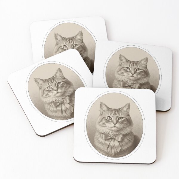 Item preview, Vintage Cat With Bow sticker designed and sold by snehminshi.