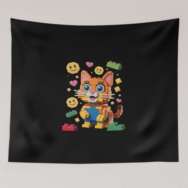 Item preview, Kids Girls Master Builder Building Bricks Block cute Cat designed and sold by SyntaxClaw.
