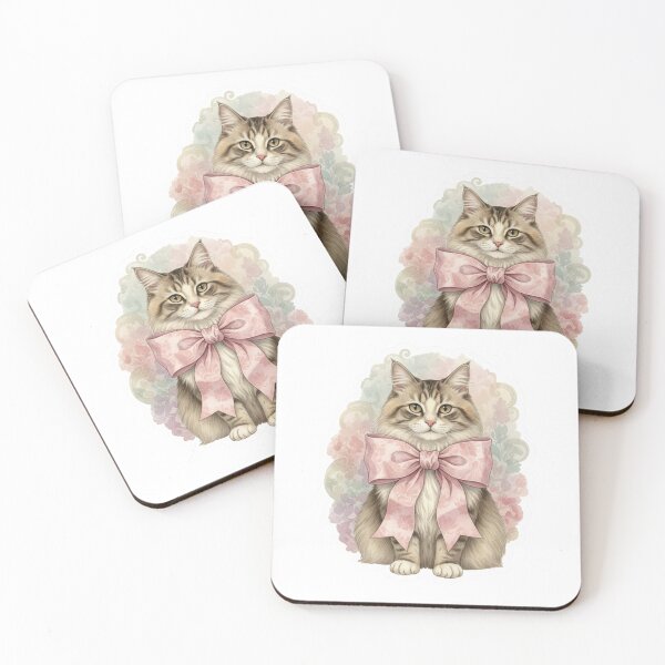 Item preview, Vintage Cat With Bow sticker  designed and sold by snehminshi.